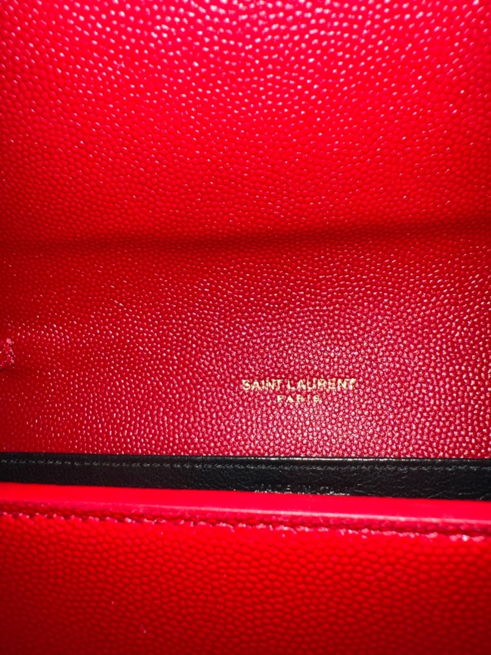 Saint Laurent Red Crossbody with Gold YSL Hardware - Picture 6 of 7
